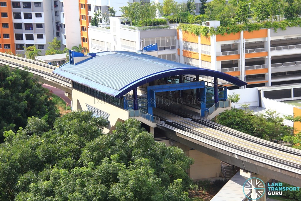 Segar LRT Station - Overhead view