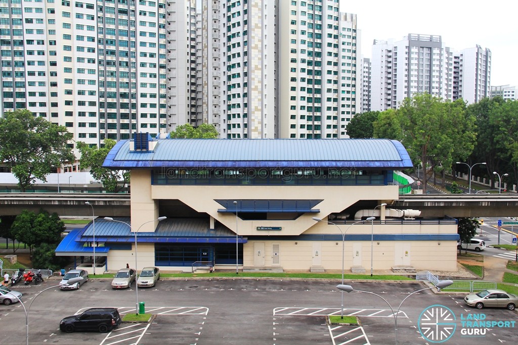 Keat Hong LRT Station - Overhead view