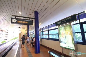 Keat Hong LRT Station - Platform 1