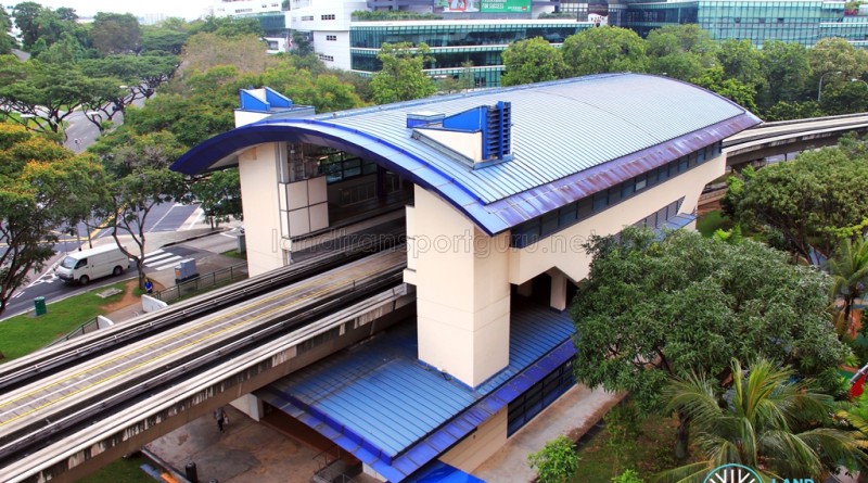 Teck Whye LRT Station - Overhead view