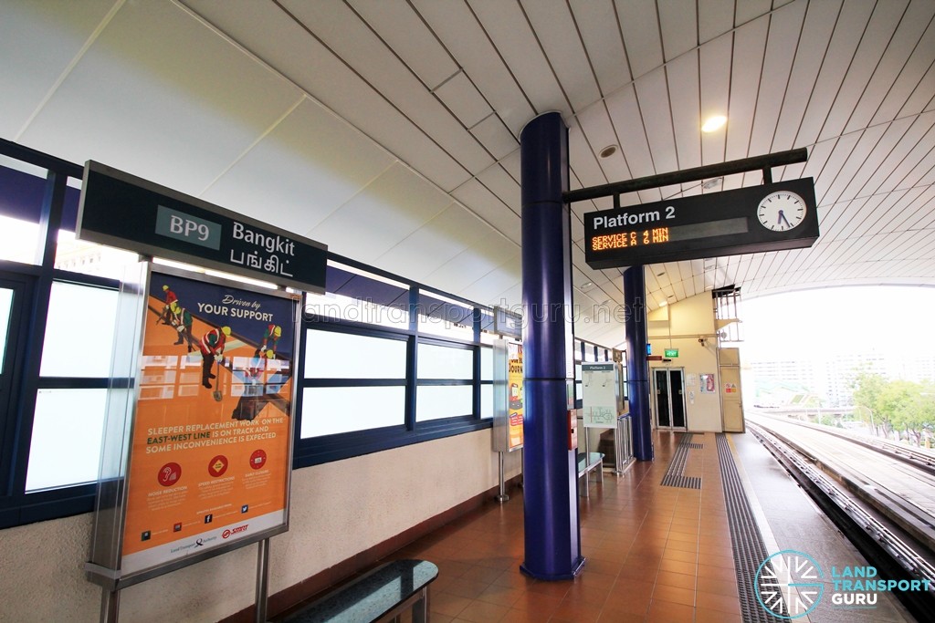 Bangkit LRT Station - Platform 2