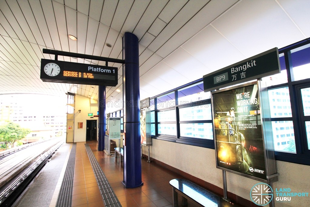 Bangkit LRT Station - Platform 1