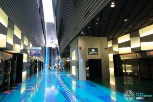 Stadium MRT Station - Platform level lift access