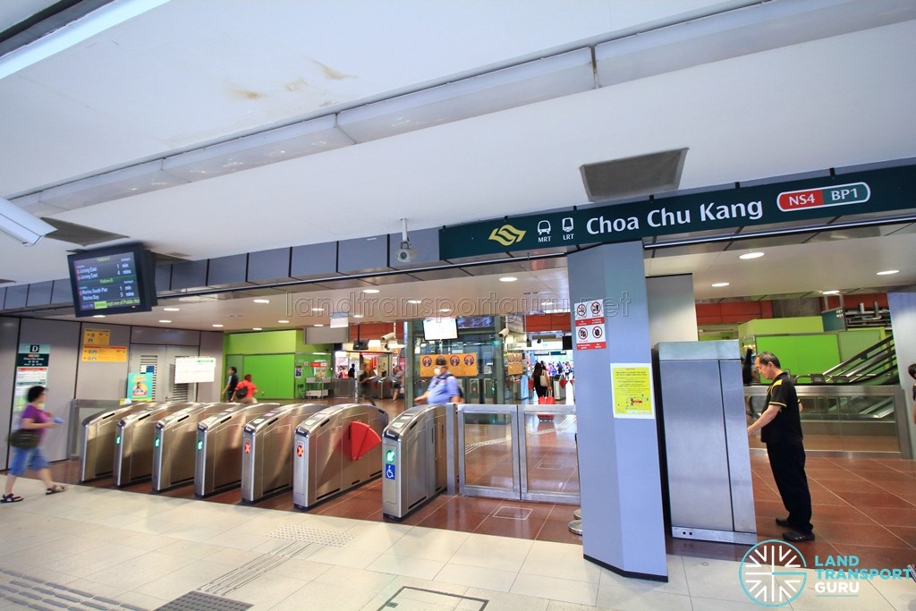 Choa Chu Kang MRT/LRT Station - Exit D to former Bus Interchange