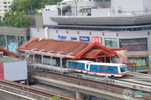 Choa Chu Kang MRT/LRT Station - LRT station with new platform under construction