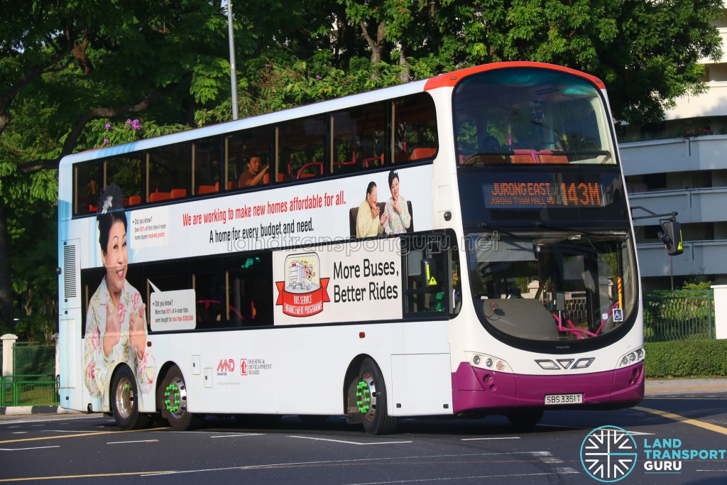 Tower Transit Volvo B9TL (SBS3351T) - Service 143M