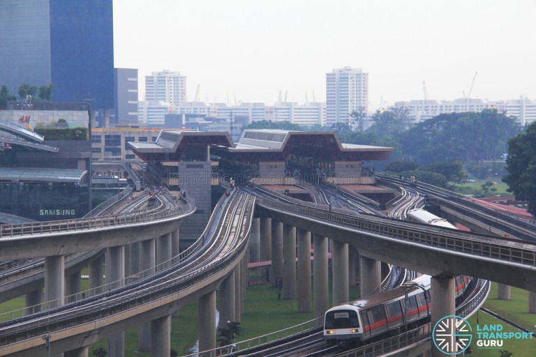 Jurong East MRT Station Aerial view Land Transport Guru