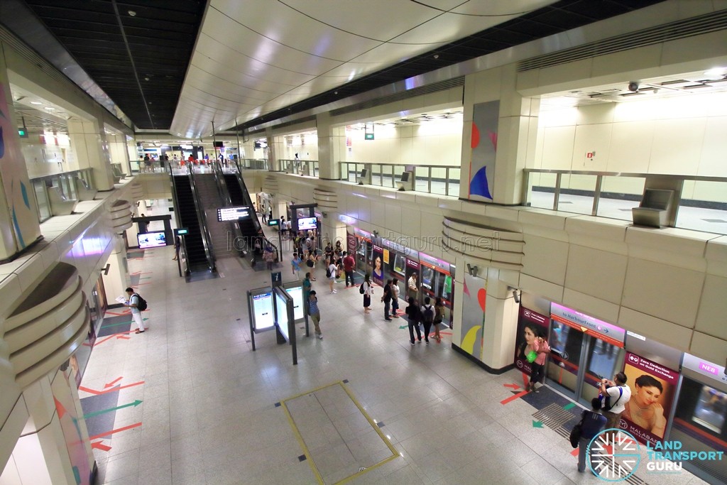 Farrer Park MRT Station - View of platform from concourse