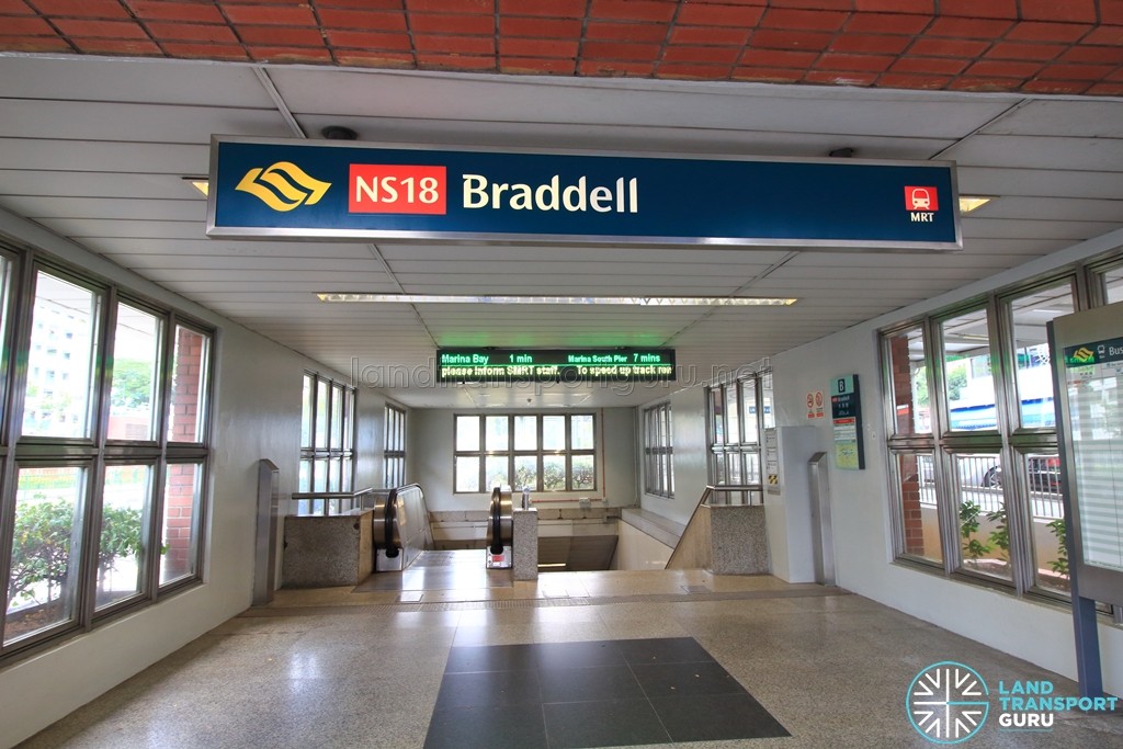 Braddell MRT Station - Exit B