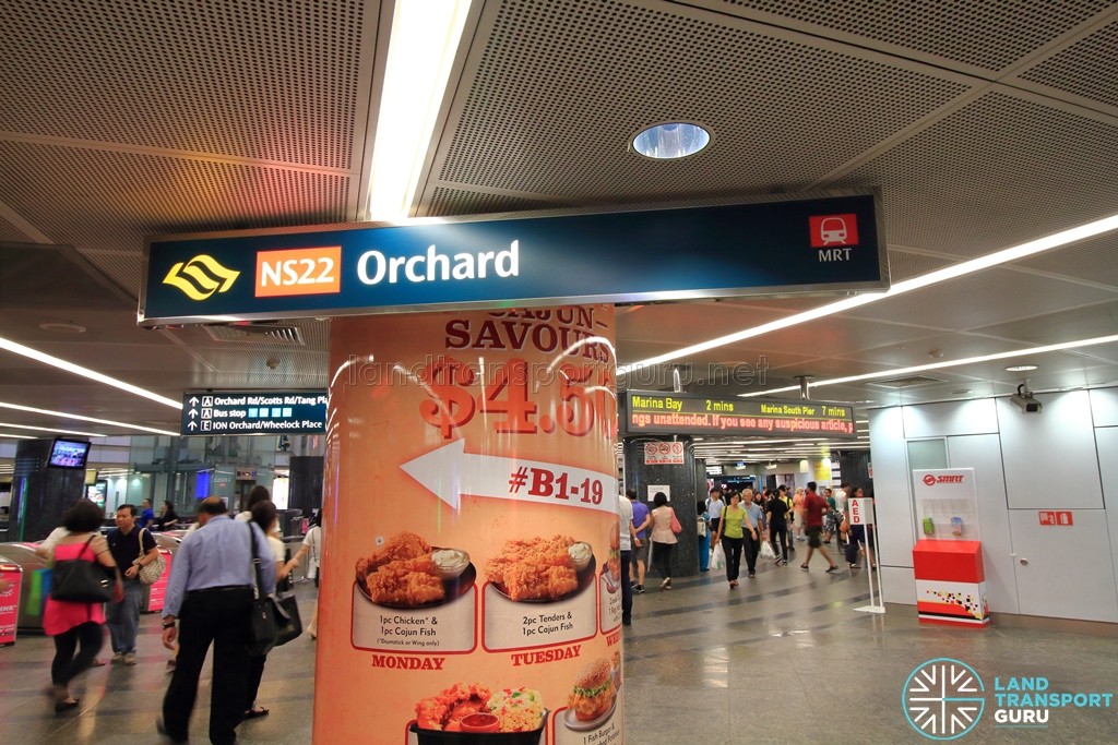 Orchard Station underground entrance