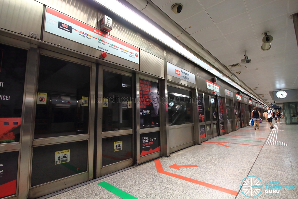 Somerset MRT Station – Platform B | Land Transport Guru