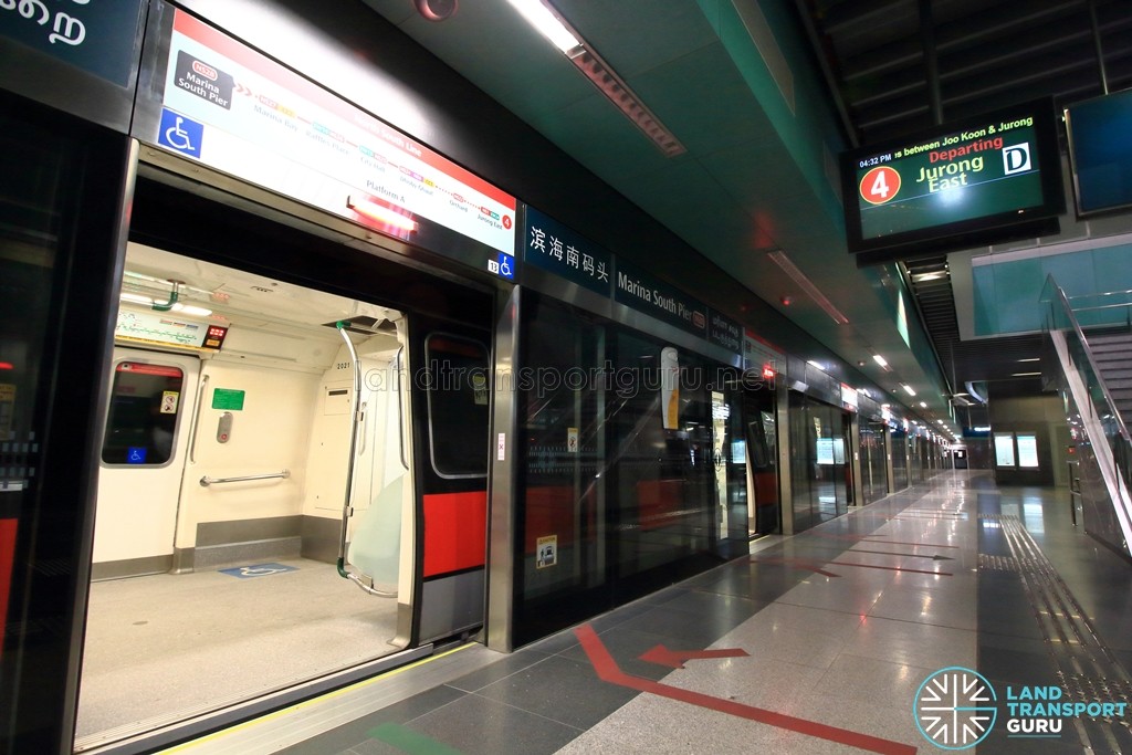 Marina South Pier MRT Station - Platform A