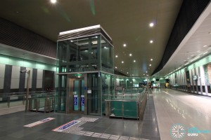 Marina South Pier MRT Station - Paid concourse area