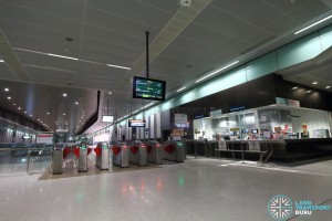 Marina South Pier MRT Station - Passenger Service Centre & Faregates