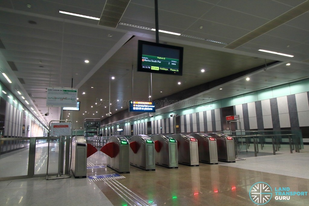 Marina South Pier MRT Station - Faregates