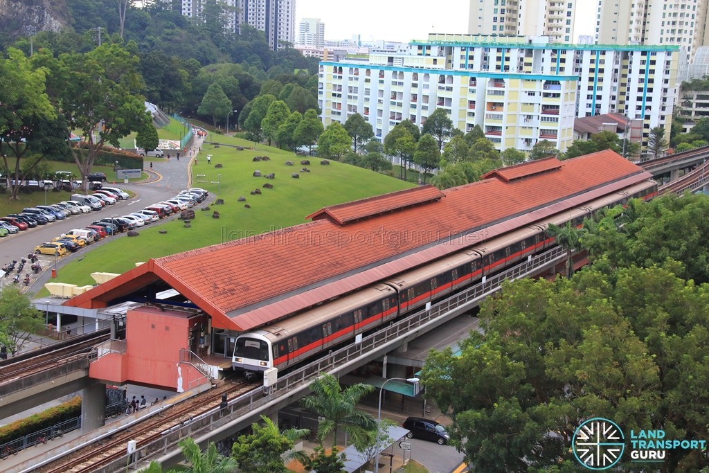 Bukit Gombak MRT Station - Aerial view