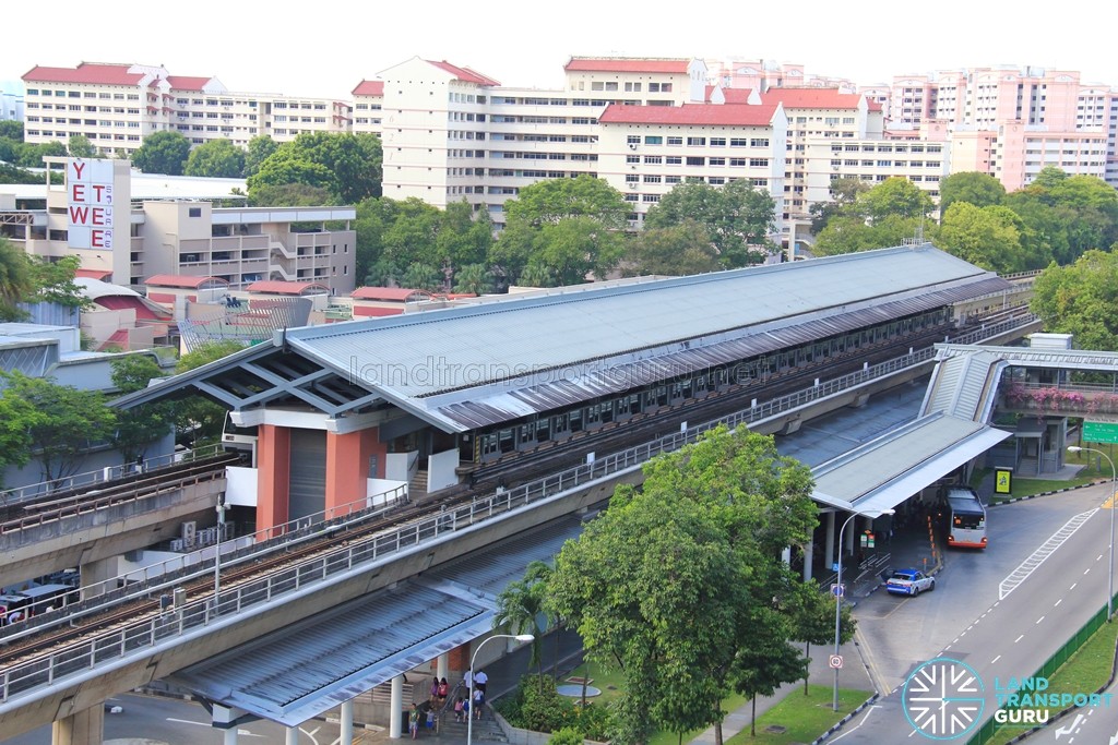 Yew Tee MRT Station - Aerial view
