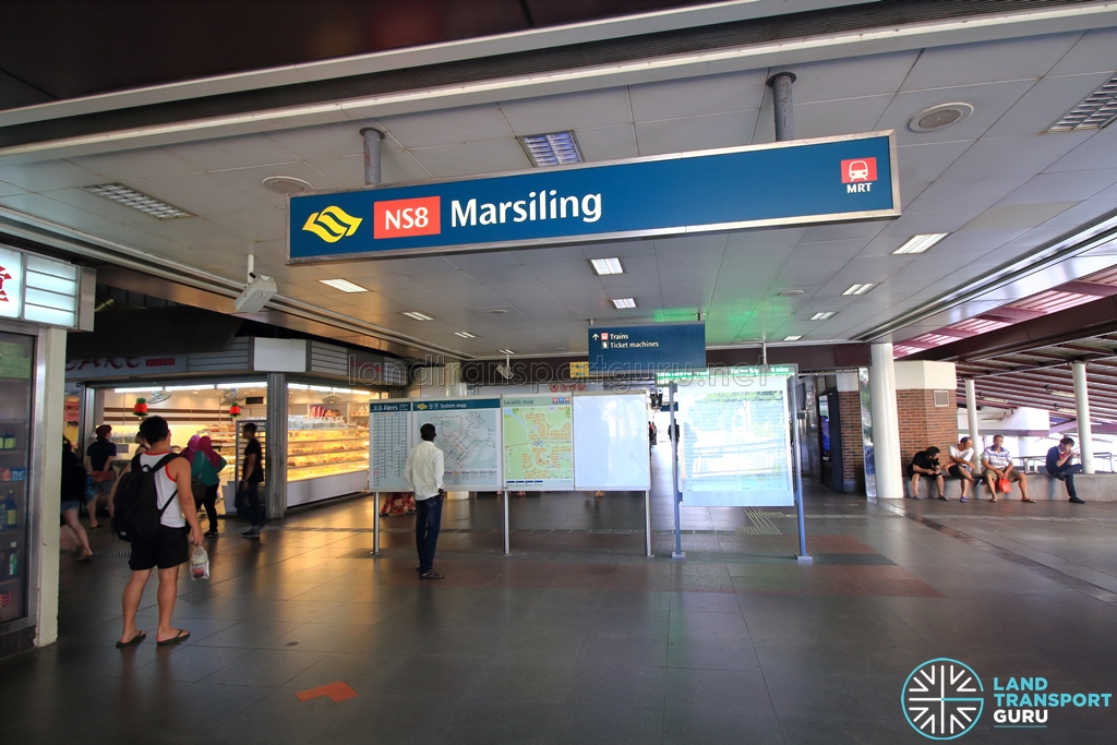 travel time from bishan mrt to marsiling mrt