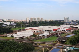 SMRT Bishan Depot - Overhead view