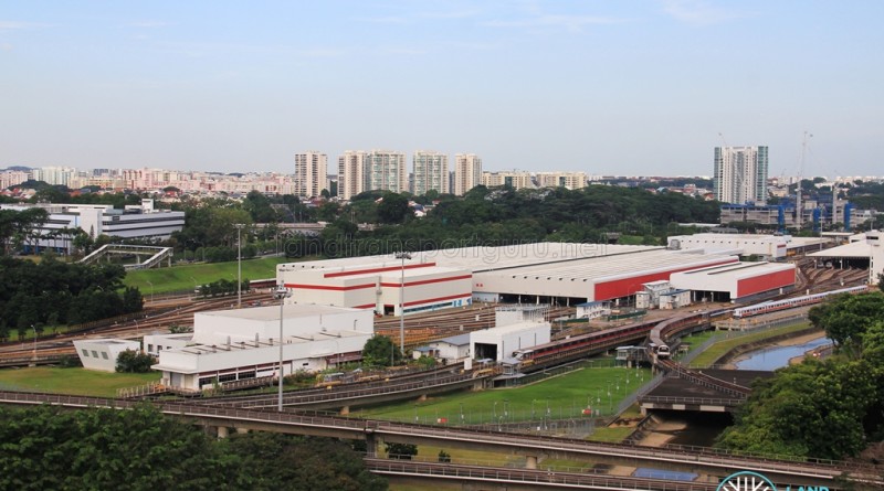 SMRT Bishan Depot - Overhead view