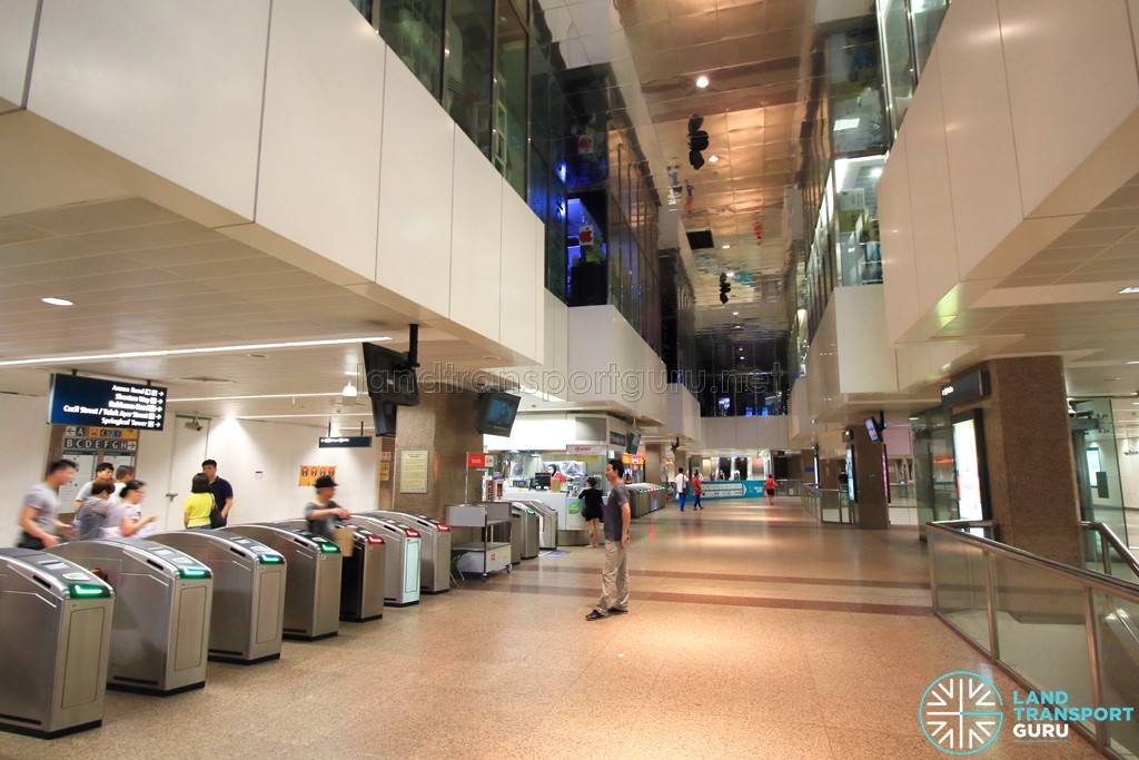 Tanjong Pagar MRT Station - Concourse level