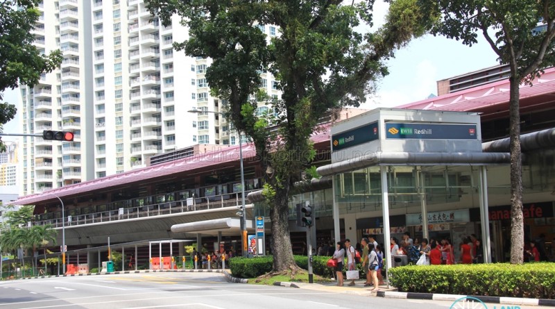 Redhill MRT Station - View from across Tiong Bahru Road