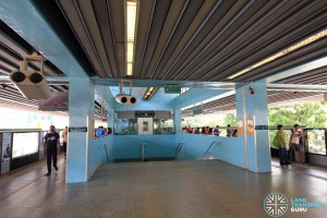 Clementi MRT Station - Platform level staircase
