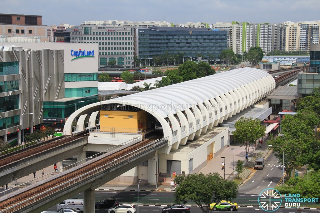 Tampines MRT Station - Aerial view