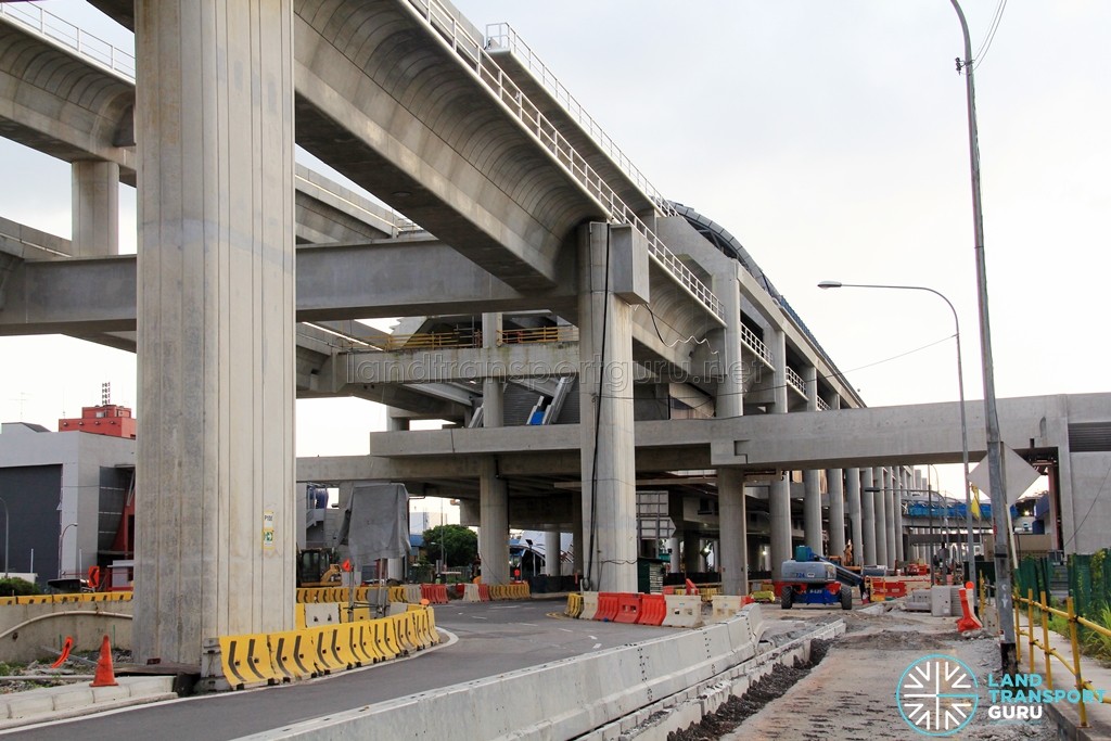Gul Circle MRT Station - Construction progress (March 2016)