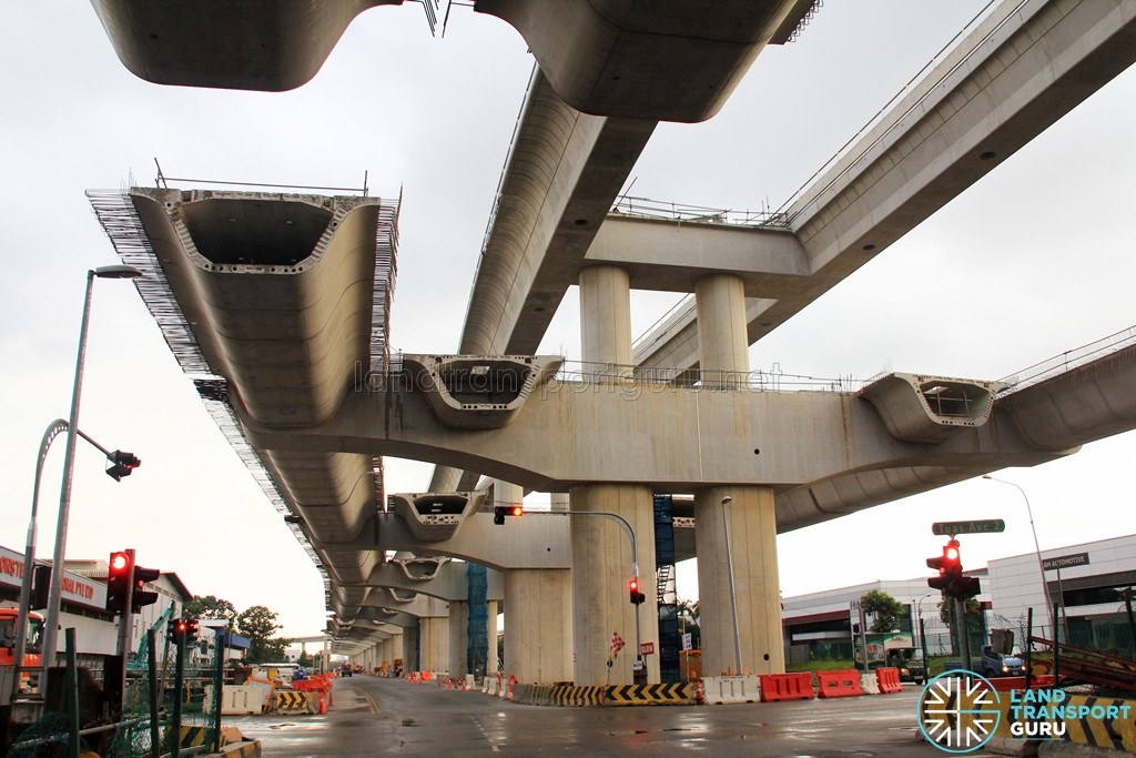Tuas Crescent MRT Station - Construction progress (March 2016)