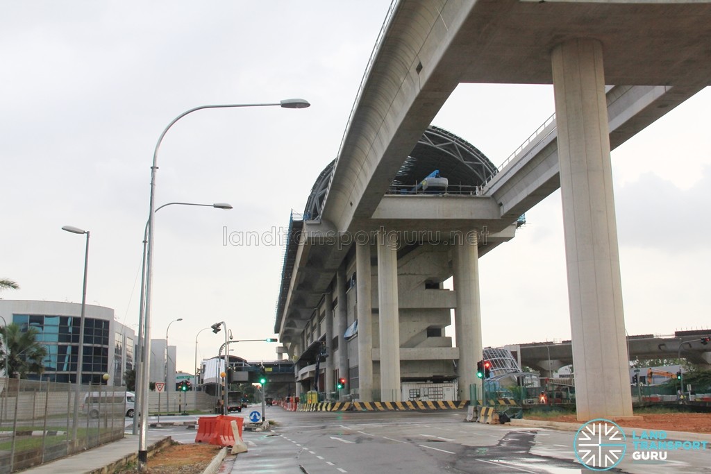 Tuas West Road MRT Station - Construction progress (March 2016)