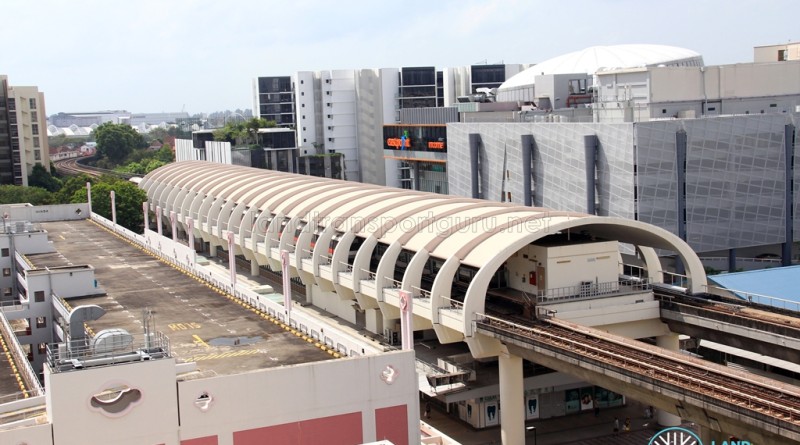 Simei MRT Station - Aerial view