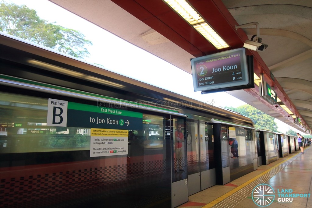 Tanah Merah MRT Station - Platform B (to Tuas Link)