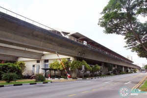 Tanah Merah MRT Station - Exterior view (from West)