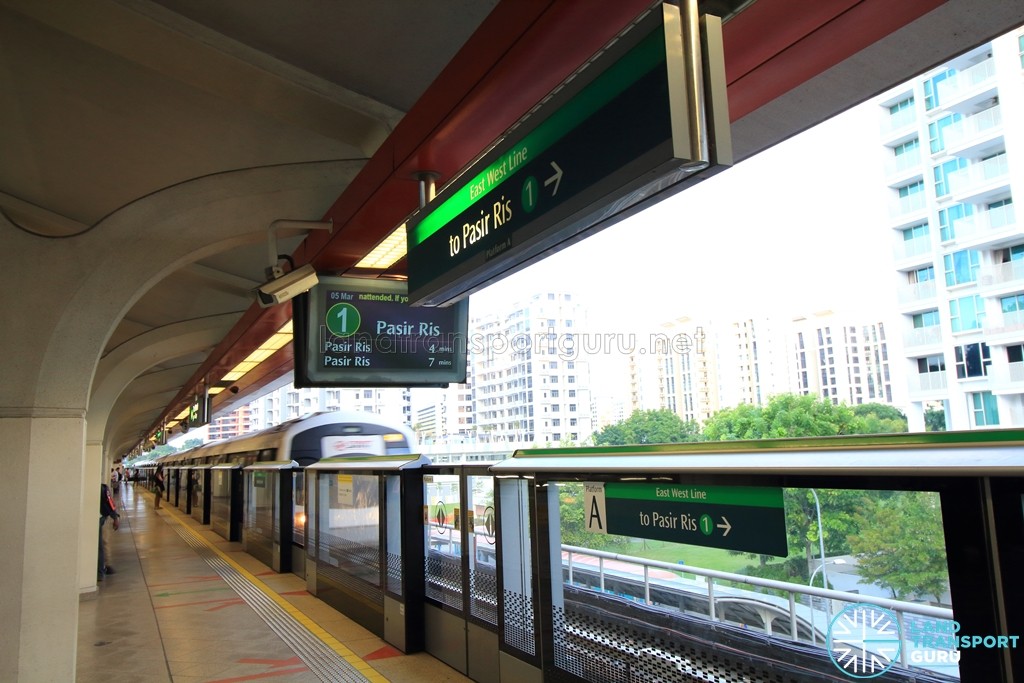 Tanah Merah MRT Station - Platform A (to Pasir Ris)