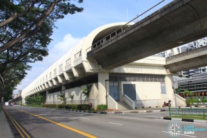 Bedok MRT Station - Exterior view
