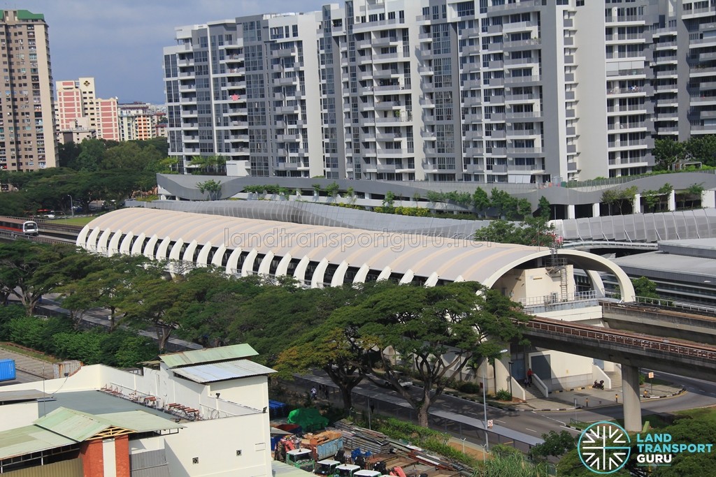 Bedok MRT Station - Aerial view