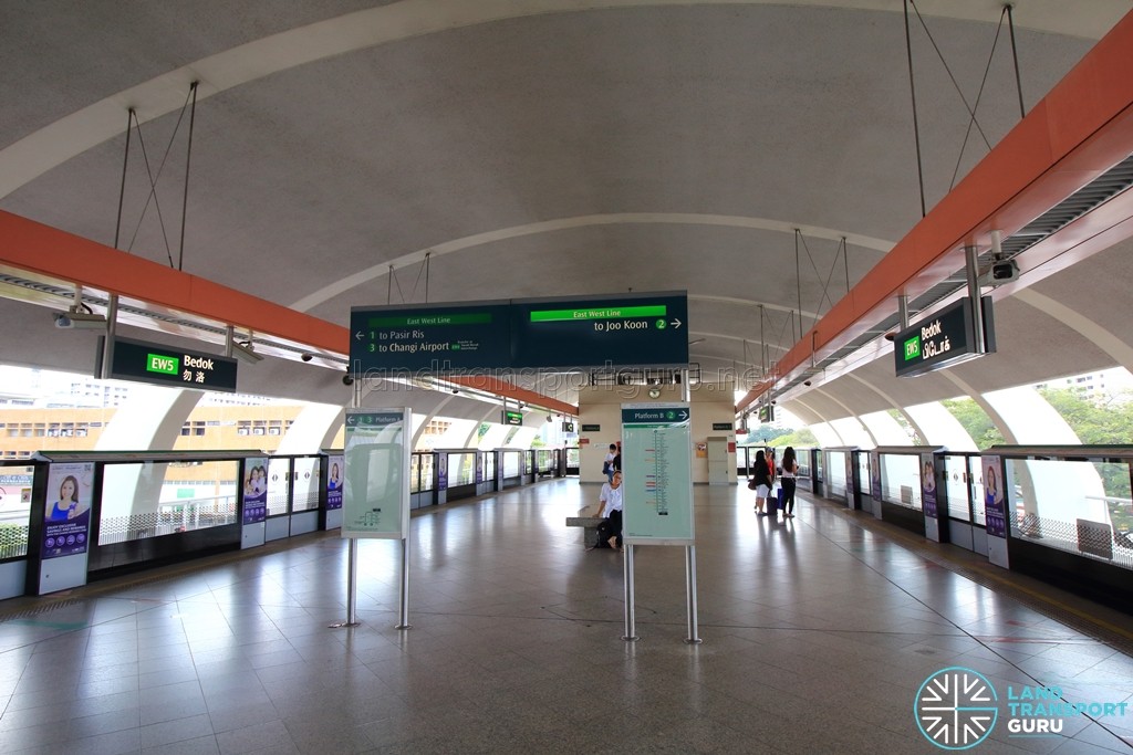 Bedok MRT Station - Platform level
