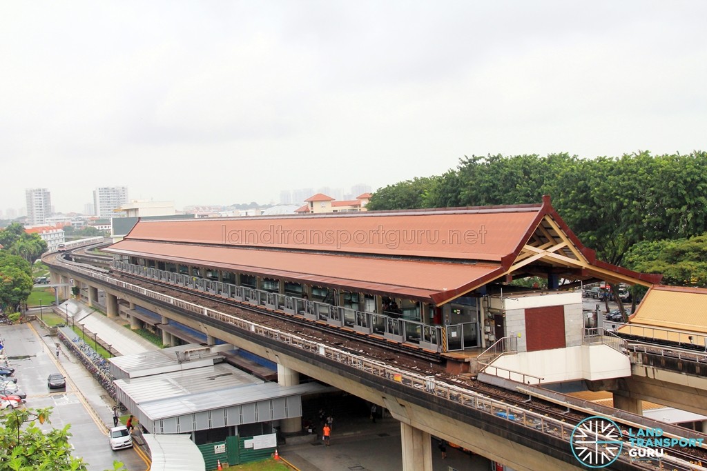 Eunos MRT Station - Aerial view