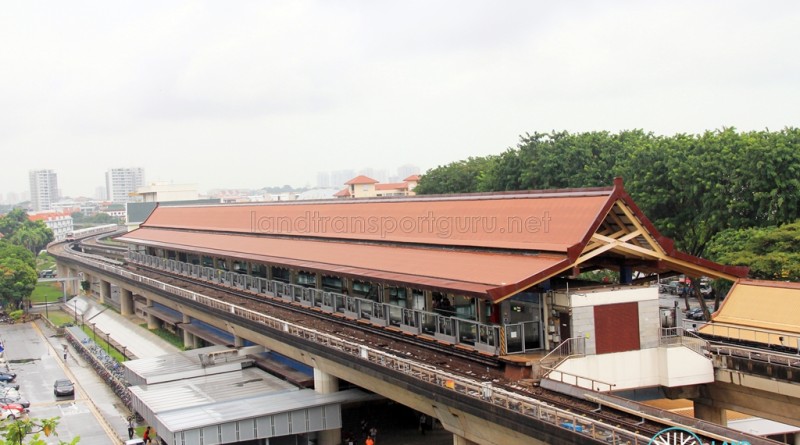 Eunos MRT Station - Aerial view
