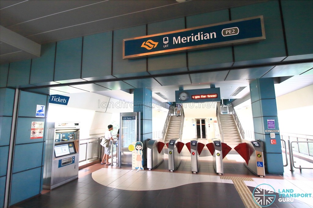 Meridian LRT Station - Concourse level faregates