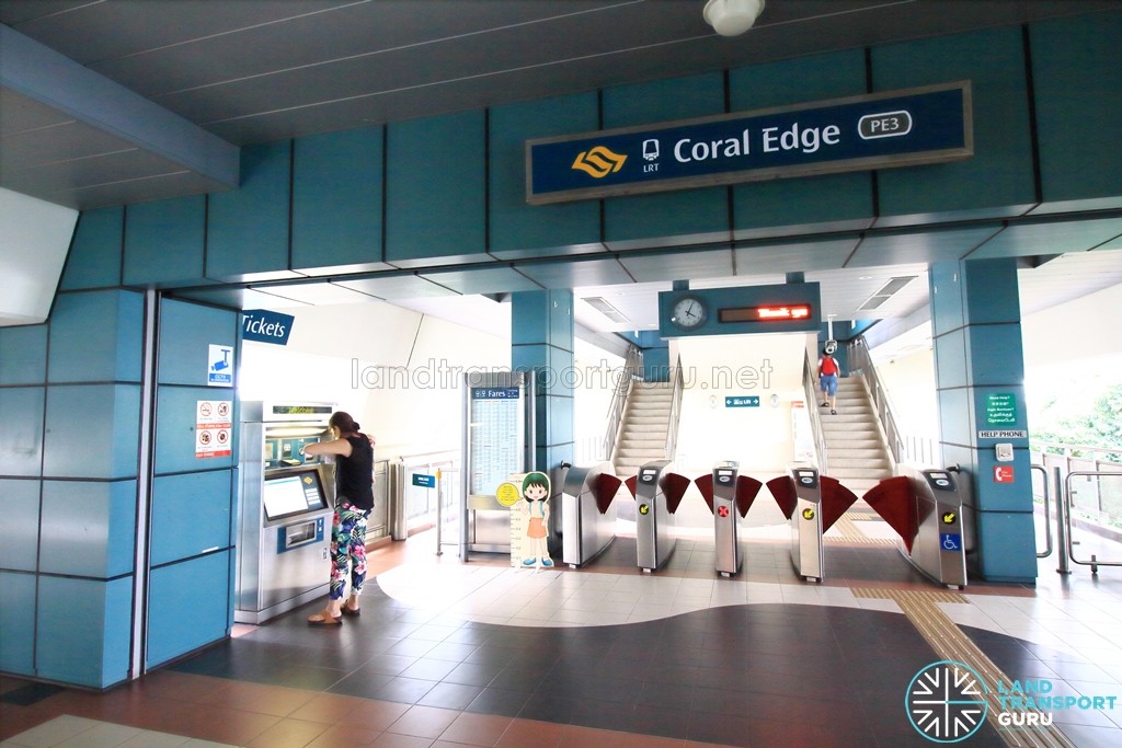 Coral Edge LRT Station - Concourse level faregates