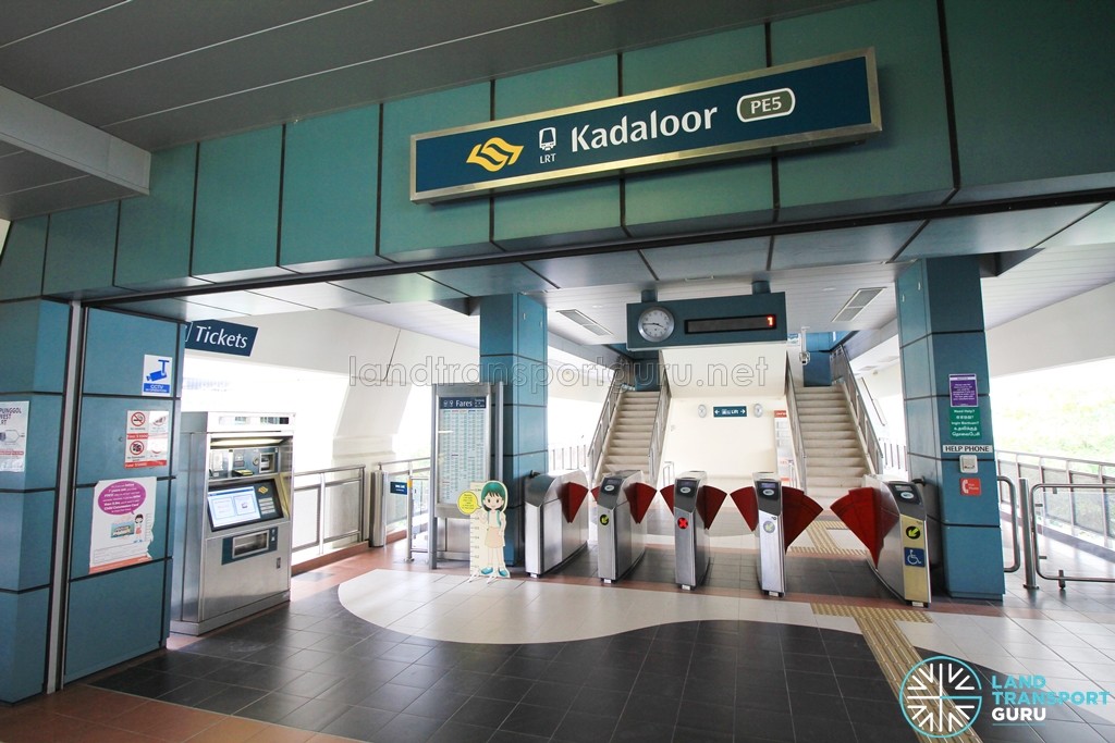 Kadaloor LRT Station - Concourse level faregates