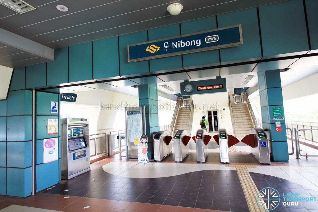 Nibong LRT Station - Concourse level faregates