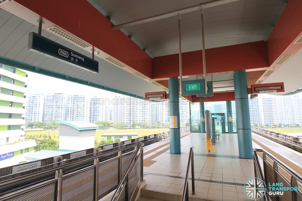 Sumang LRT Station - Platform level