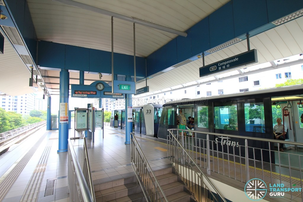 Compassvale LRT Station - Platform level