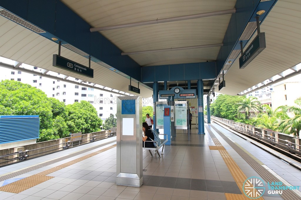 Compassvale LRT Station - Platform level