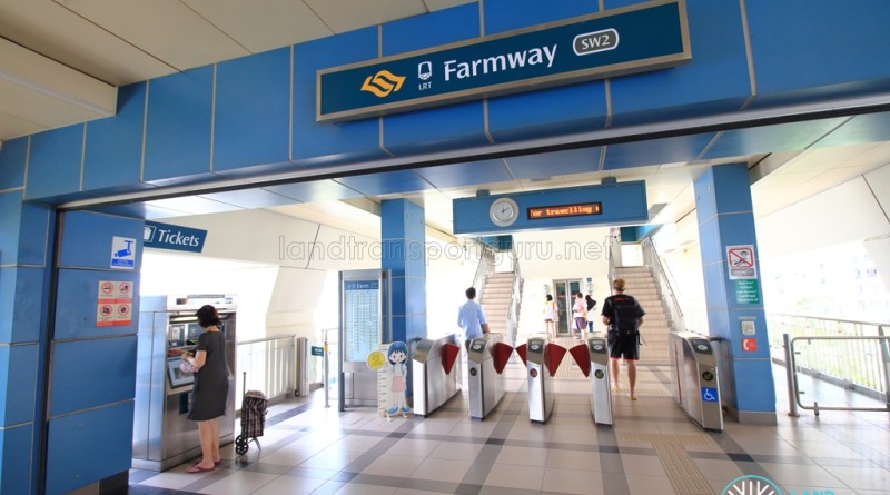 Farmway LRT Station - Concourse level faregates