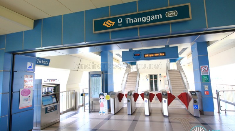 Thanggam LRT Station - Concourse level faregates