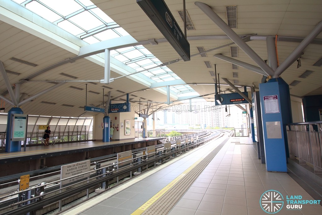 Fernvale LRT Station - Platform level